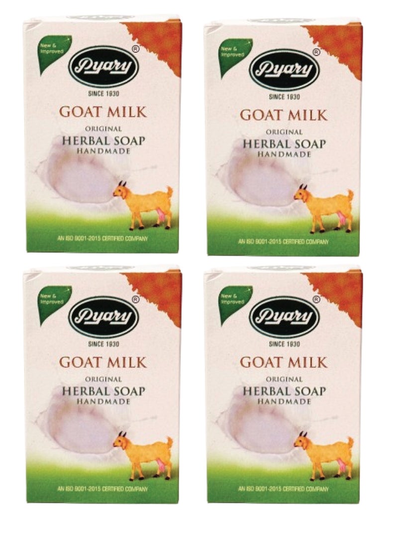 Pyary Goat Milk Soap 75gm(Pack of 4pcs) - Image 1